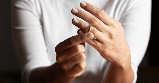 Woman removes wedding ring