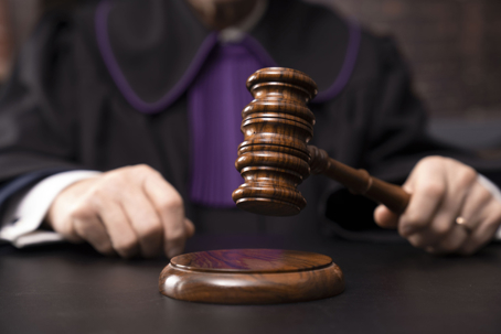judge holding a gavel